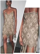 ZARA mujer Embroidered tulle