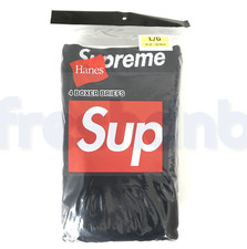 Slip Boxer Supreme Hanes - Nero - Large - Confezione da 4 - VENDITORE FIDATO