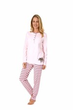 Pigiama donna, abbottonatura