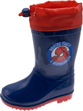 , Stivali Pioggia Bambino, Stivaletti Bimbo, Con Simpatica Stampa Di Spider Man,