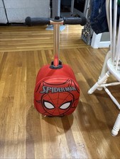 Spiderman Valigia per Bambini Cavalcabile Scooter 18" Bagaglio - Trasporto -