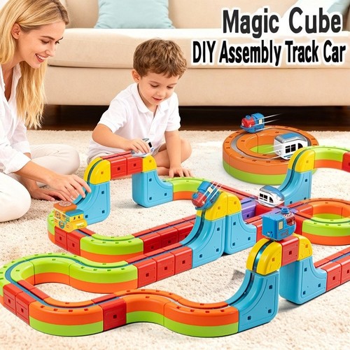 Cube electric train set - 3d,
