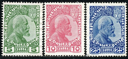 Liechtenstein 3 x - liechtenstein, (*)