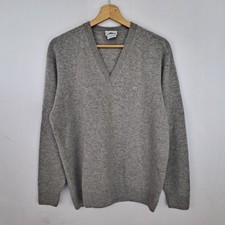 Maglione Lacoste 100% Cashmere grigio taglia L  da uomo