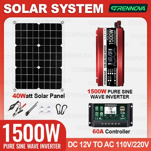 Grennova 1500w kit solare 40w - solare,