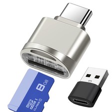 Lettore di Schede Micro SD USB C Lettore di Schede di Memoria TF Tipo C con