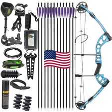 Compound Bow Arrow Set 30-55lbs Archery Target Shoot Hunting Pulley Bow 310fps