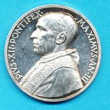 MEDAGLIA PIO XII ANNO III - ARGENTO GR.39