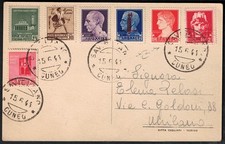 1944 Repubblica Sociale Italiana - Cartolina di Savigliano firmata Raybaudi