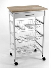 CARRELLO PORTA FRUTTA IN LEGNO