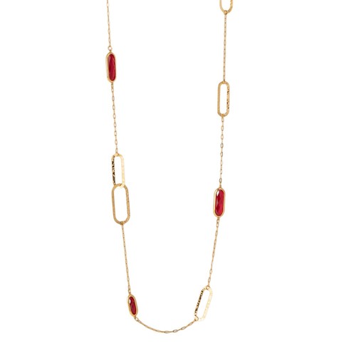 Collana lunga donna acciaio - collana, 90