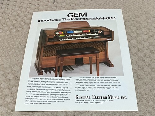 Keyboard organ advert 11x8 - organ,