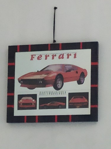Specchio con figura ferrari - specchio,