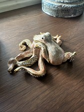 Bellissima scatola portagioie polpo cristallo smaltato tesori nascosti vintage