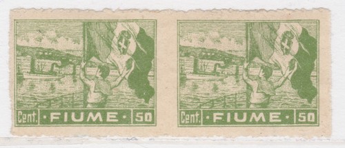 Fiume 1919 50c coppia - fiume, non