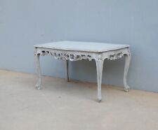 Tavolino basso da salotto st.provenzale laccato Shabby Chic, L 90,5 x P 54 cm!