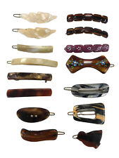 15 FERMAGLI CAPELLI PINZE MOLLETTE PETTININI ELASTICI ACCESSORI VINTAGE CM 3-6