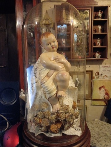 Bambino gesù cera antico - bambino.,