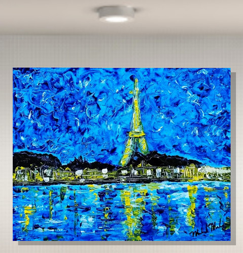 Quadro originale torre eiffel - originale,