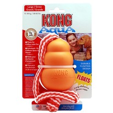 Kong Classic L, Arancione Con Corda - Masticabili IN Gomma Naturale per Cani