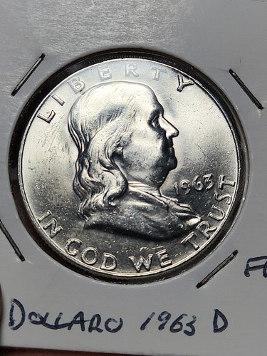 Mezzo dollaro franklin 1963 - mezzo,