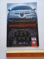 ALFA ROMEO 156 cartella colori + colori interni 1997 depliant originale italiano