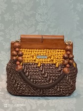 Borse donna lavorate a uncinetto. Borsa clutch. Fatta a mano. Borsa donna.