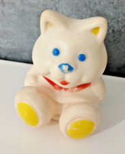 Pupazzo Giocattolo Gomma Gatto Vintage Ledra Castor Vintage Raro Gattino