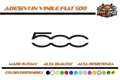Adesivi auto fiat 500 - ,