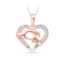 Ciondolo a mano madre e figlio