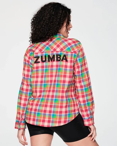Camicia zumba plaid pop con - pop,