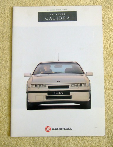Vauxhall calibra range - range, 1992