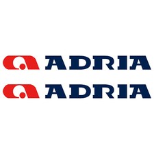 2 x ADRIA 80cm x 7,6cm adesivi