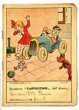 QF43, Cartoccino, quaderno anni 40 scuola elemenari