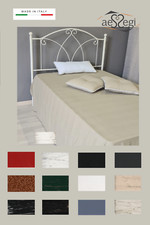 Testata letto alla francese  in ferro battuto Denise con giroletto