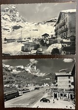 2 VECCHIE FOTO CARTOLINE VALLE D' AOSTA - CERVINIA - FG VG ANNI '50