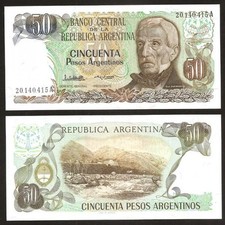 ARGENTINA 50 Pesos 1983 - UNC