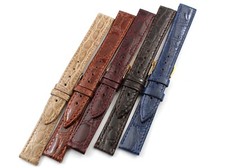 Strap Band Crocodile Veritable ANSA 16mm Piatto Hand Made Vari Colori Made Italy