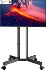 Supporto TV da Pavimento Porta TV con Ruote Carrello per Schermi Plasma/LCD/LED 