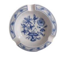 Posacenere Porcellana Meissen Decoro Cipolla c1980