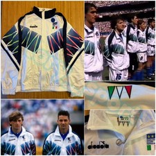 Maglia Shirt Trikot top Jacket Giacca felpa tuta Italia Diadora USA 1994 xl