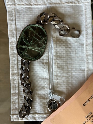 Bracciale argento vetro - bracciale,