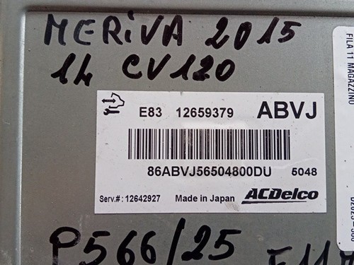 Centralina motore opel meriva - centralina,