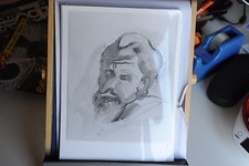 FOTO D'AUTENTICA D'EPOCA DEL PITTORE REMO BRINDISI DISEGNO CHINA