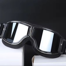 OCCHIALI DA SOLE antivento stile Aviatore Pilota vintage per Moto sci bici barca