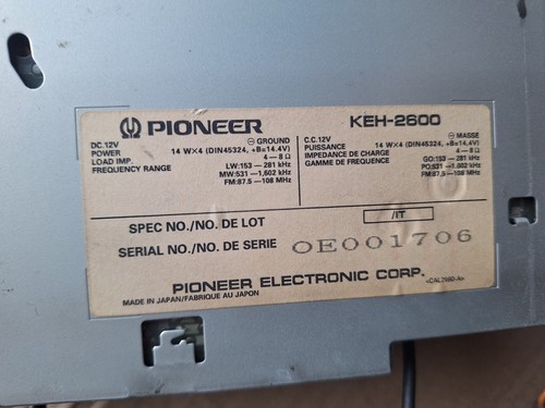 Autoradio stereo pioneer - autoradio,