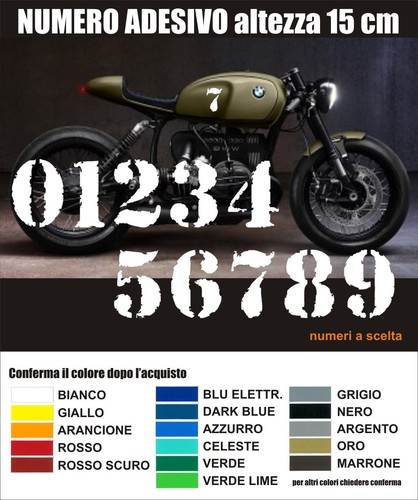 Numero adesivo personalizzato