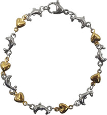 Bracciale portafortuna acciaio