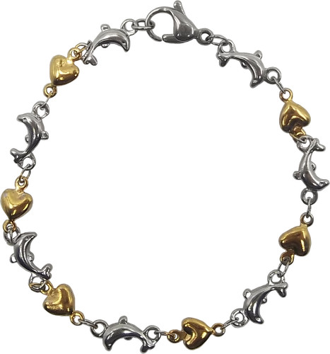 Bracciale portafortuna acciaio