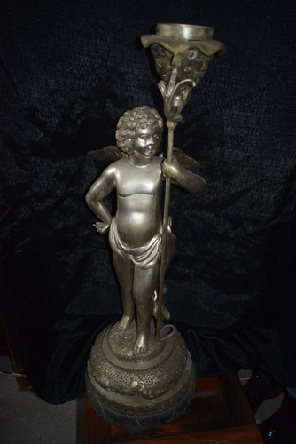 Putto base marmo bronzo - su,